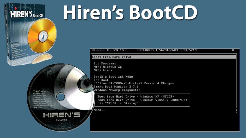 no reconoce disco duro hirens boot